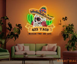 Custom Mexican Food Restaurants LED Neon Sign Light Pop Art