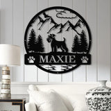 Custom Miniature Schnauzer Metal Sign Dog Name Sign Schnauzer Wall Decor Dog Lovers Wall Art Pet Lover Gift Dog Mom