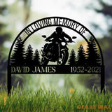 Custom Moto Rider Memorial Plaque Stake Memorial Gifts for Loss of Brother Memorial Sign In Loving Memory Loss Of
