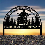 Custom Moto Rider Memorial Plaque Stake Memorial Gifts for Loss of Brother Memorial Sign In Loving Memory Loss Of