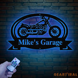 Custom Motorcycle Garage Metal Sign Personalized Biker Name Wall Art Rustic Garage Decor Motorcycle Shop Sign Custom