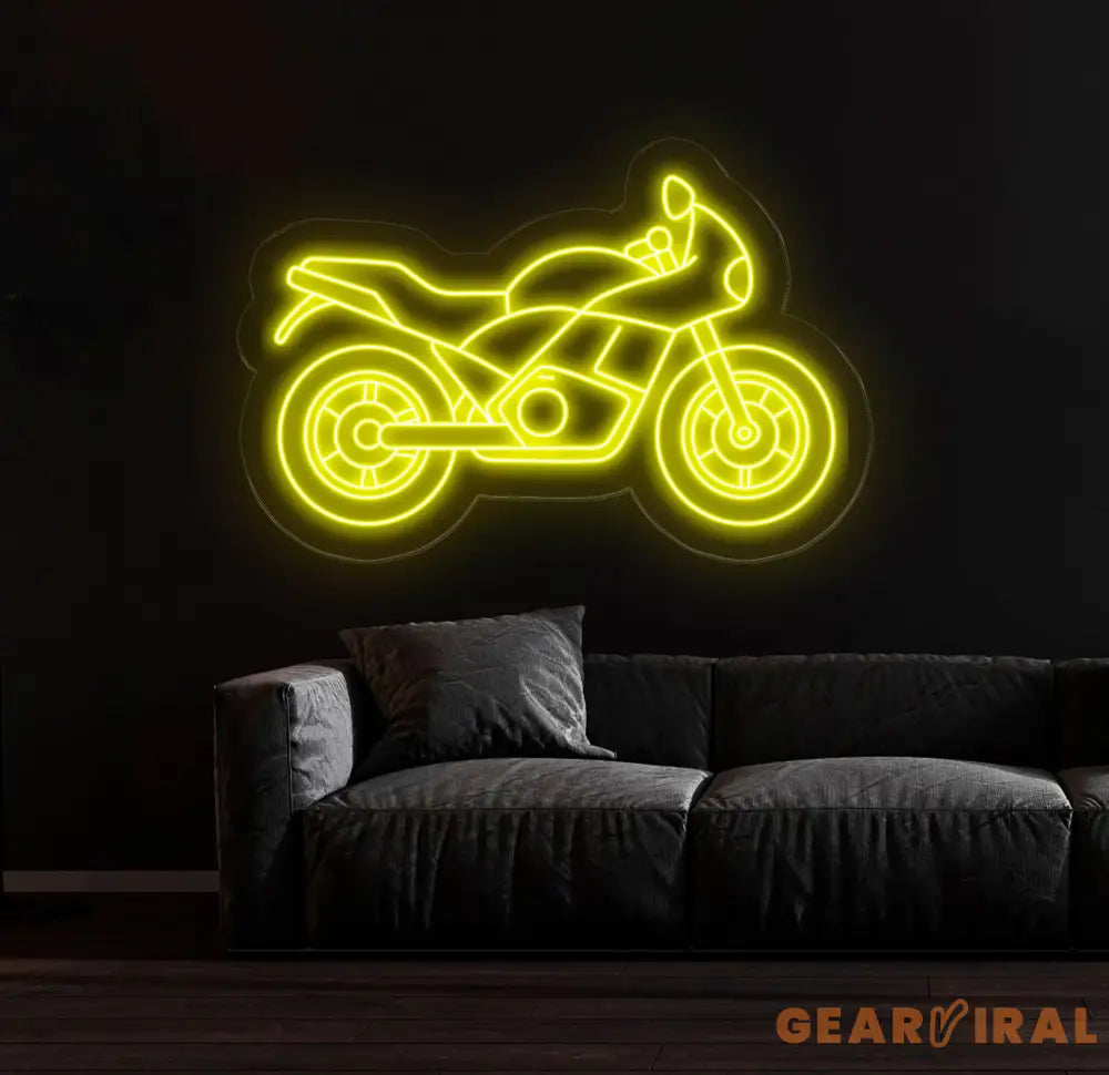 Custom Motorcycle Neon Sign – Stylish Neon Wall Art for Bikers Garage or Man Cave – Perfect Neon Decor for Motorcycle
