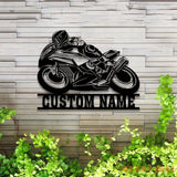 Custom Motorcycle Racing Led - Custom Name Metal Sign - Gift for Biker - Motorcycle Gift Sign | GearViral
