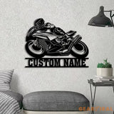 Custom Motorcycle Racing Led - Custom Name Metal Sign - Gift for Biker - Motorcycle Gift Sign | GearViral