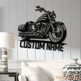 Custom Motorcycle Sign with LED Lights - Motorbike Metal Wall Art - Personalized Biker Name Sign - Housewarming &