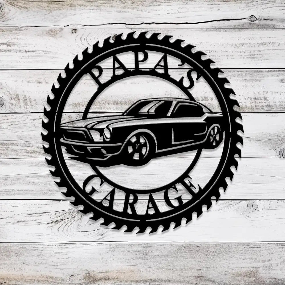 Custom Muscle Car Metal Sign with Led Light Business Sign Metal Car Sign Personalized Garage Sign Wall Art For Dad Dad