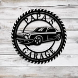Custom Muscle Car Metal Sign with Led Light Business Sign Metal Car Sign Personalized Garage Sign Wall Art For Dad Dad