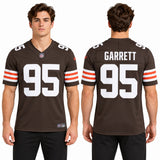 Custom Myles Garrett Cleveland Browns Fan Inspired Team Premium F.U.S.E. Stitched Premium Limited Jersey - Brown