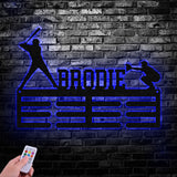 Custom Name Baseball Medal Hanger - Medal Display, Sports Medals, Kids Room Sports Decor, Baseball, Athletic Awards
