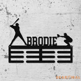 Custom Name Baseball Medal Hanger - Medal Display Sports Medals Kids Room Sports Decor Baseball Athletic Awards