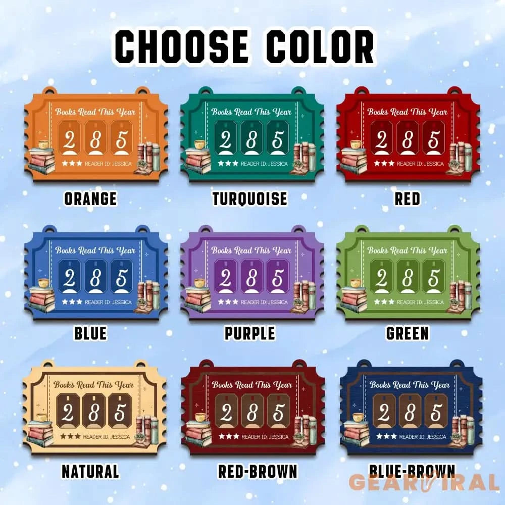 Custom Name Books Read This Year Sign, Custom Reading Tracker for Home Library or Classroom, Book Count Hanging Sign, Bookish Gift.