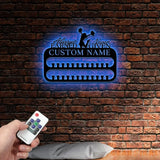 Custom Name Cheerleading Medal Hanger with Led Light Custom Rungs for Medals Ribbons Medal Hanger Medal Display