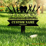 Custom Name Dentist Memorial Stake Personalized Garden Sign Dentist Memorial Sign Grave Marker