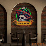 Custom Name Dia De Los Muertos Day Of The Dead Artwork Led Neon Sign Light