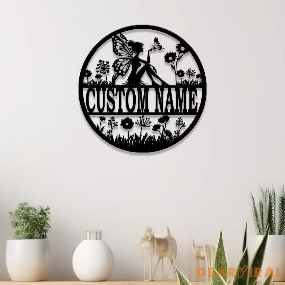Custom Name Fairy Sign with Led Lights Personalized Fairy Lover Name Sign Nursery Decor Girls Room Decor Christmas