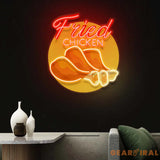 Custom Name Fast Food Of French Fries Led Neon Sign Light