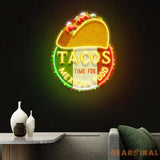 Custom Name Fast Food Of Tacos Mexican Food Led Neon Sign Light