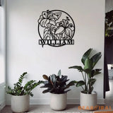 Custom Name Flowers Metal Sign Custom Garden Sign Personalized Metal Sign Flowers Wall Decor Best Gifts for Mother