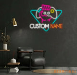 Custom Name Game Controller Neon Sign Game Controller Led Light Game Zone Neon Sign Gaming Neon Light Gamer Room Art