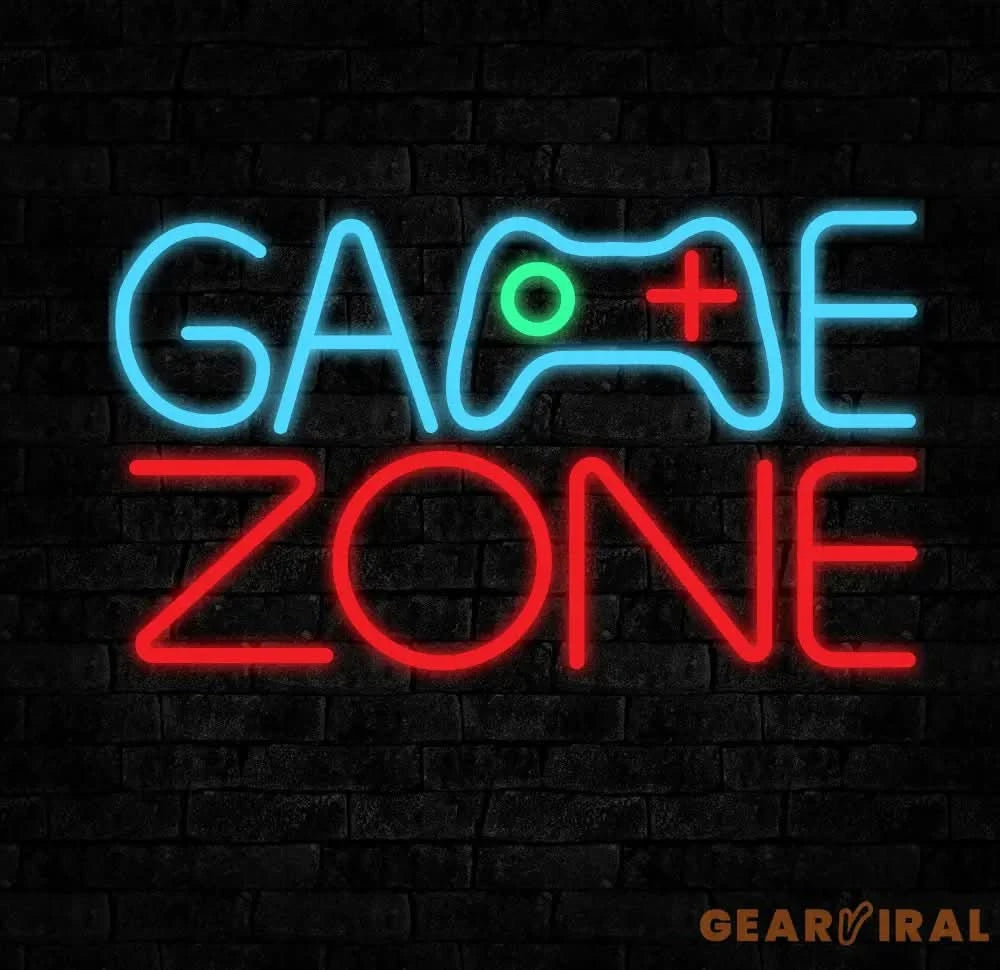 Custom Name Game Zone Controller Neon Sign Game Controller Led Light Game Zone Neon Sign Gaming Neon Light Gamer Room