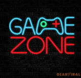 Custom Name Game Zone Controller Neon Sign Game Controller Led Light Game Zone Neon Sign Gaming Neon Light Gamer Room
