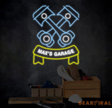 Custom Name Garage Neon Sign Custom Garage Led Light Handmade Man Cave Decor Gifts For Him Garage Wall Art Car Shop