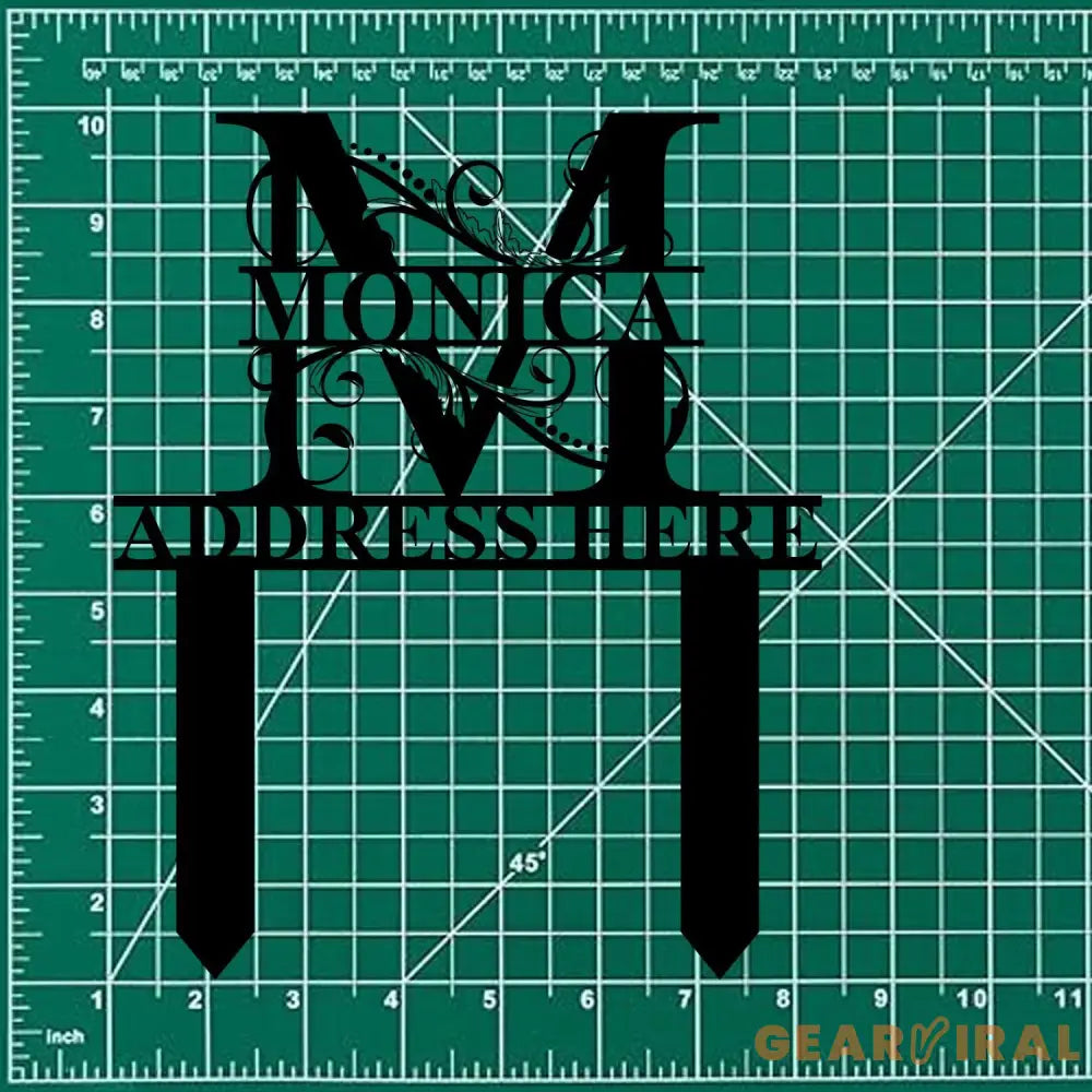 Custom Name Garden Metal Stake Personalized Family Name Yard Sign Outdoor Door Garden Decor Garden Art Gift for Garden