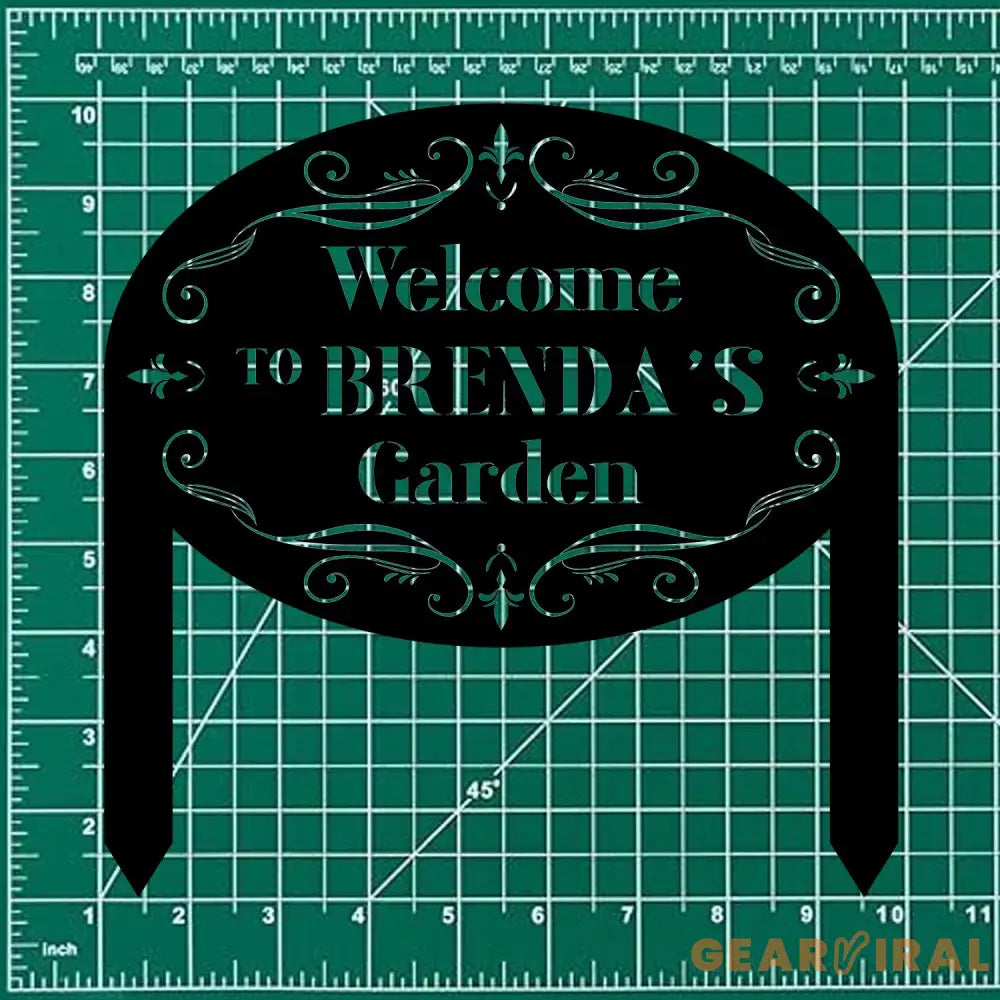 Custom Name Garden Metal Stake Personalized Family Name Yard Sign Outdoor Door Garden Decor Garden Art Gift for Garden