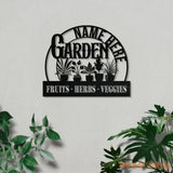 Custom Name Garden Stake Custom Garden Name Metal Hanging Sign Personalized Metal Gardening Nature Lover Gift For Her