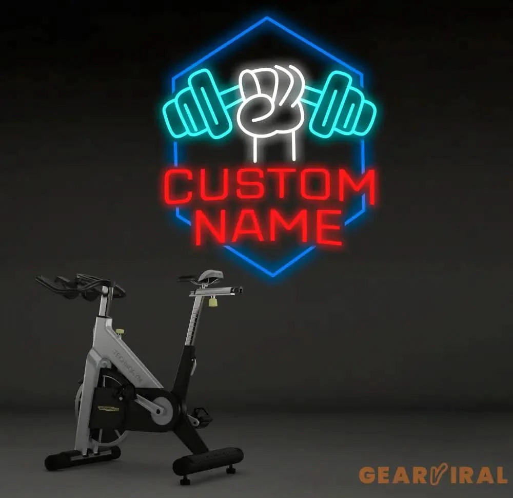 Custom Name Home Gym Neon Sign Gym Sign Home Gym Decor Gift for Gym Lover Workout Room Wall Decor Fitness Decoration