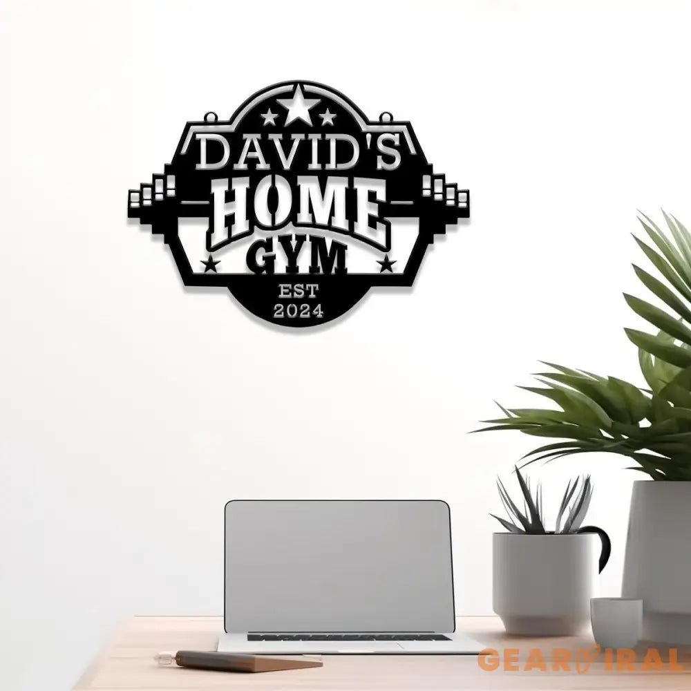 Custom Name Metal Home Gym Sign with Led Light Metal Gym Sign Cross Fit Sign Fitness Decor Gymer Gifts Gift for Dad