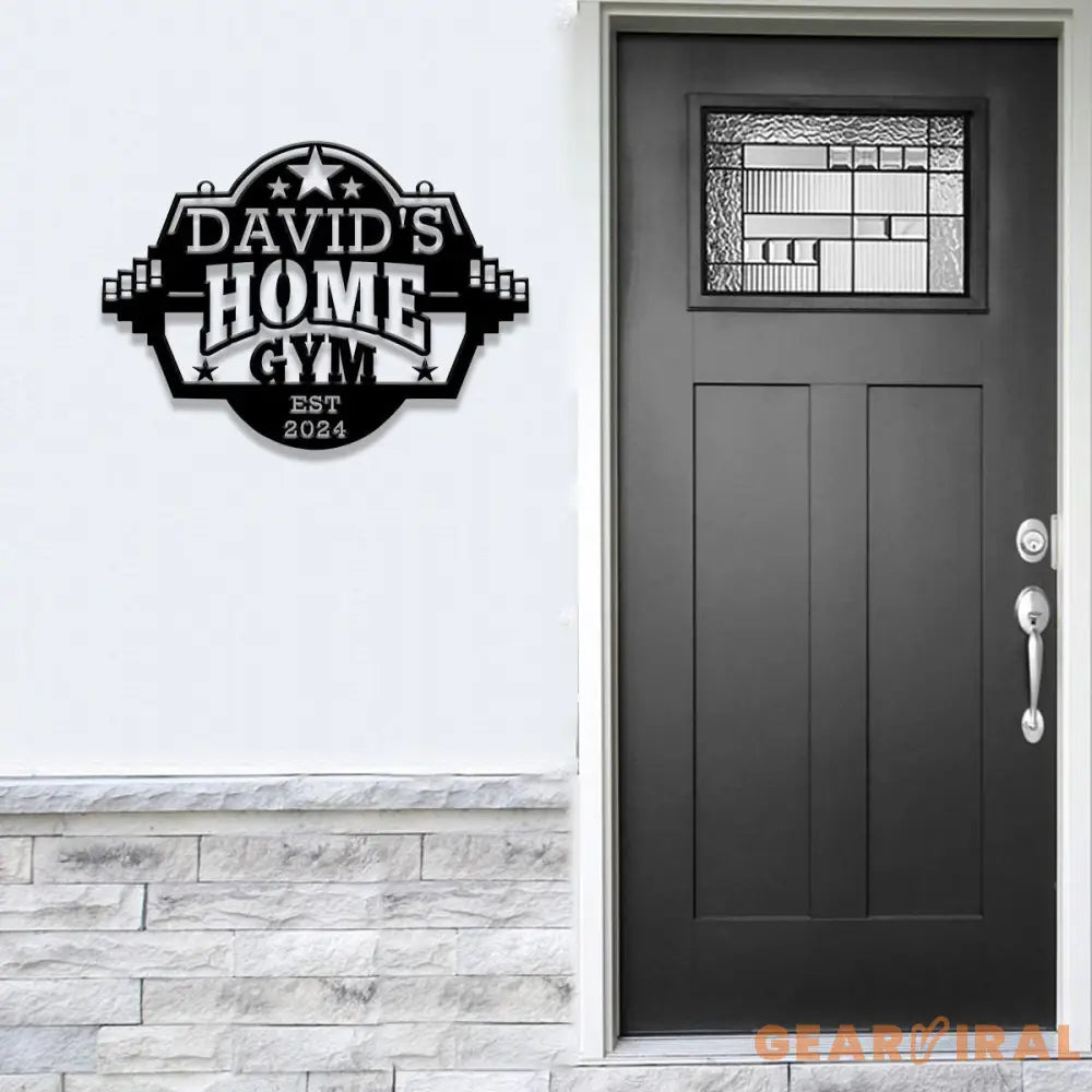Custom Name Metal Home Gym Sign with Led Light Metal Gym Sign Cross Fit Sign Fitness Decor Gymer Gifts Gift for Dad
