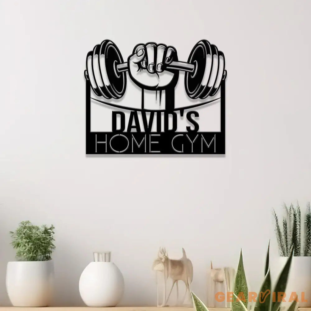 Custom Name Metal Home Gym Sign with Led Light Metal Gym Sign Cross Fit Sign Fitness Decor Gymer Gifts Gift for Dad