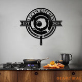 Custom Name Metal Kitchen Sign with Led Light Kitchen Decor Name Kitchen Sign Kitchen Wall Art Pantry Sign Gift for