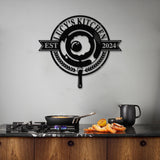 Custom Name Metal Kitchen Sign with Led Light, Kitchen Decor, Name Kitchen Sign, Kitchen Wall Art, Pantry Sign, Gift for Grandma Mom