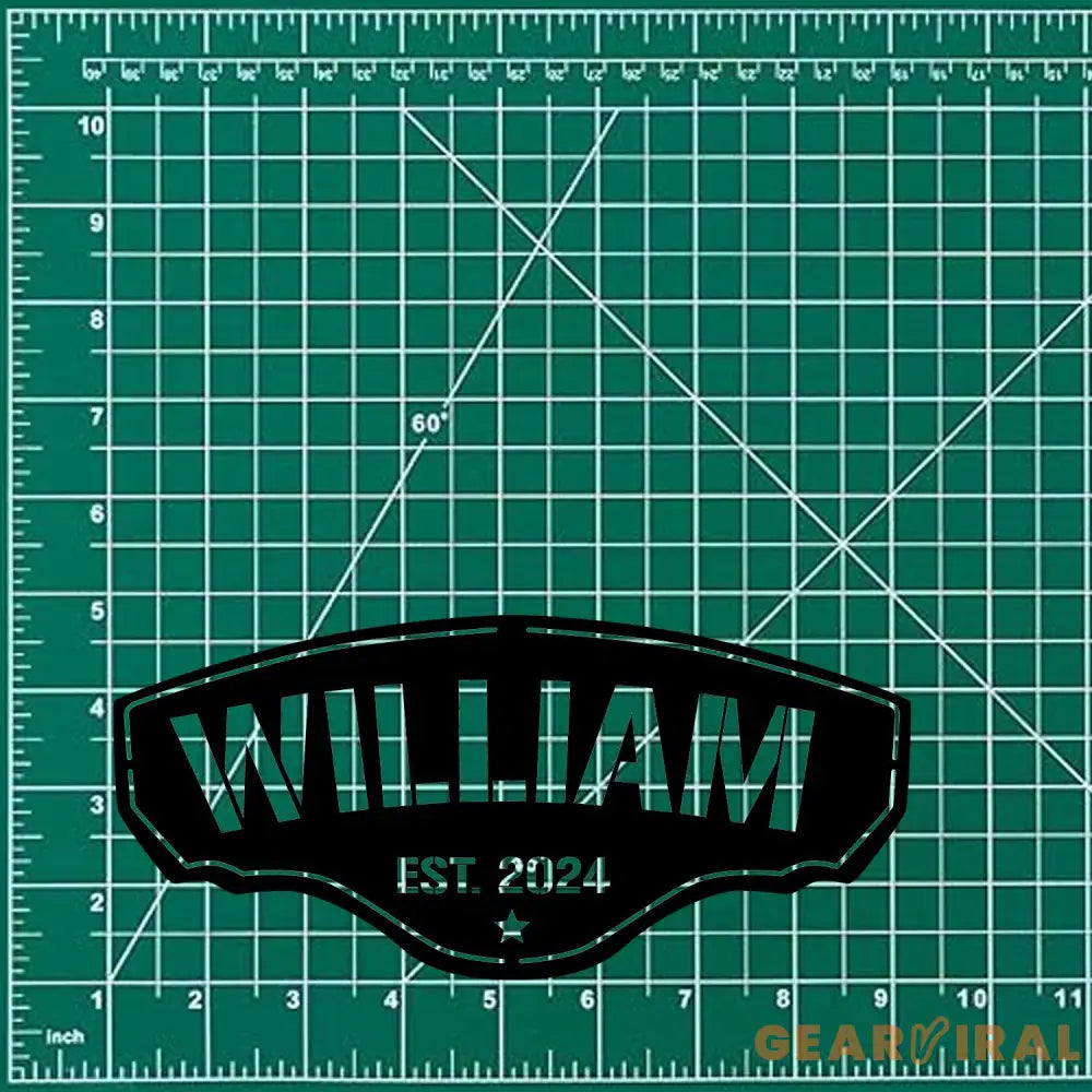 Custom Name Metal Sign Family Name Sign Personalized Split Letter Last Name Family Wall Sign Outdoor Door Monogram