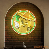 Custom Name Mexican Burrito Thumbs Up Artwork Led Neon Sign Light