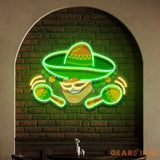 Custom Name Mexico Logo Food Artwork Led Neon Sign Light