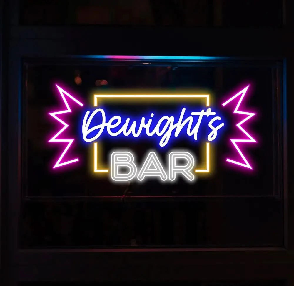 Custom Name Neon Bar Sign Personalized Bar Club Neon Signs Neon Sign Home Bar Decor Bar Decoration Neon Lights Business