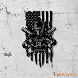 Custom Name & Number Baseball Metal Wall Art Led light Softball Player Name Sign Baseball Name Sign Baseball Lover