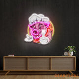 Custom Name Pig Chef Mascot Artwork Led Neon Sign Light