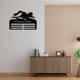 Custom Name Swimming Medal Holder with Led Light Personalized Name of Swimmer Medal Hanger Medal Display Awards Sign