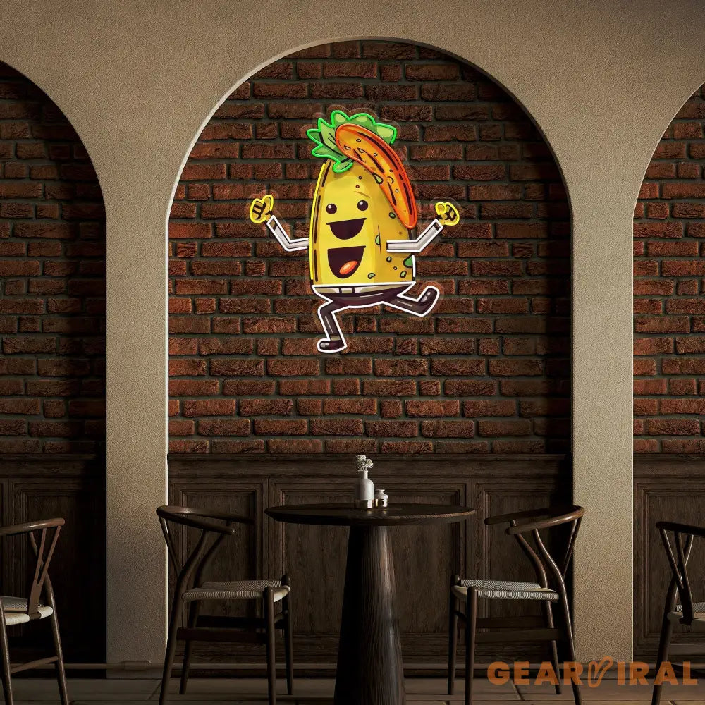 Custom Name Taco Style Dancing Music Artwork Led Neon Sign Light