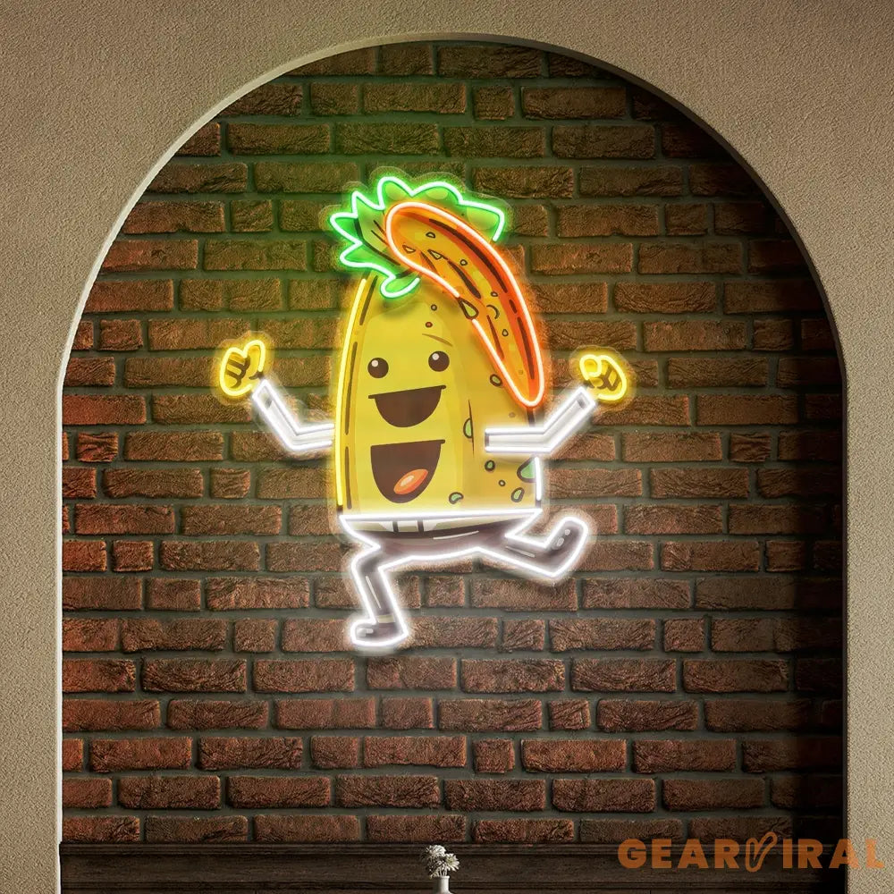 Custom Name Taco Style Dancing Music Artwork Led Neon Sign Light