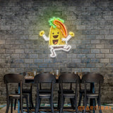 Custom Name Taco Style Dancing Music Artwork Led Neon Sign Light