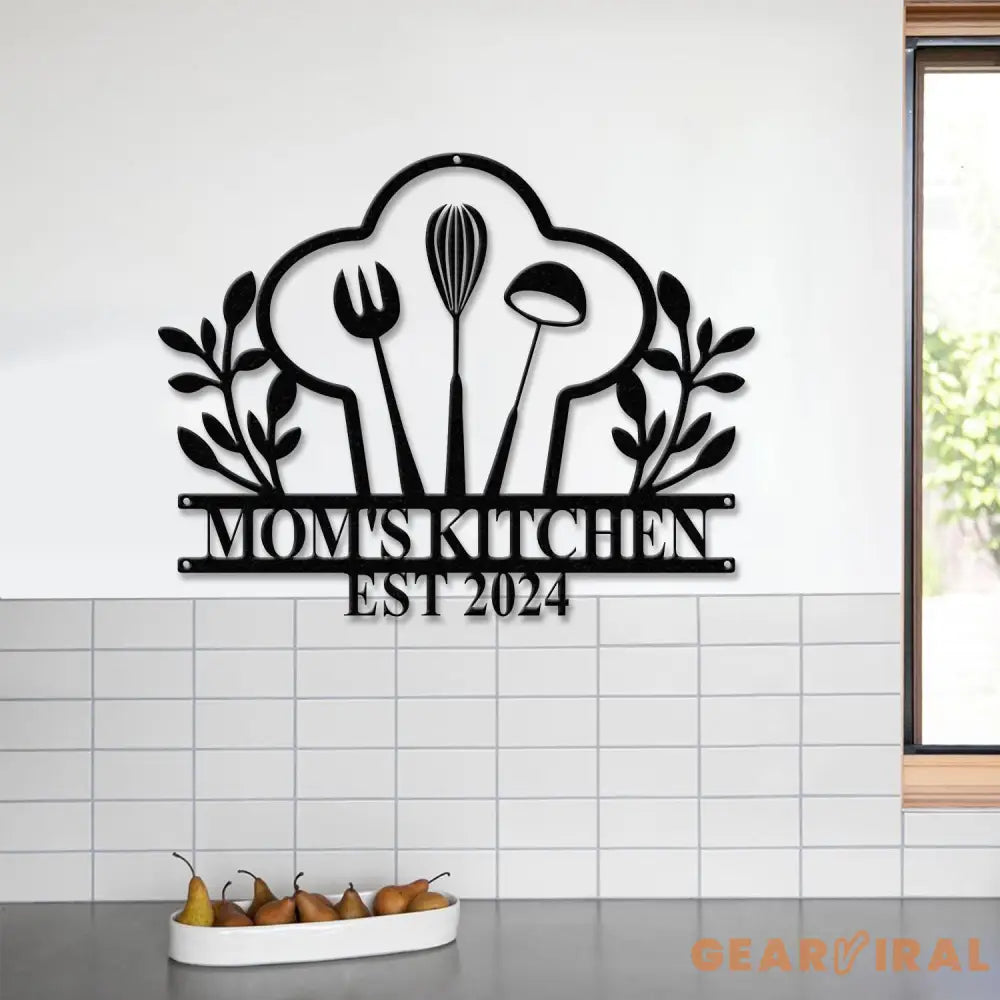 Custom Nana’s Metal Kitchen Sign with Led Light Kitchen Decor Name Kitchen Sign Farmhouse Kitchen Decor Cooking Gift