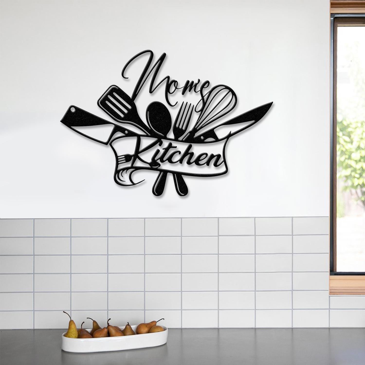 Custom Nana's Metal Kitchen Sign with Led Light, Kitchen Decor, Name Kitchen Sign, Farmhouse Kitchen Decor, Cooking Gift for Grandma Mom