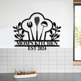 Custom Nana's Metal Kitchen Sign with Led Light, Kitchen Decor, Name Kitchen Sign, Farmhouse Kitchen Decor, Cooking Gift for Grandma Mom