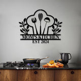 Custom Nana's Metal Kitchen Sign with Led Light, Kitchen Decor, Name Kitchen Sign, Farmhouse Kitchen Decor, Cooking Gift for Grandma Mom