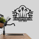 Custom Nana's Metal Kitchen Sign with Led Light, Kitchen Decor, Name Kitchen Sign, Farmhouse Kitchen Decor, Cooking Gift for Grandma Mom